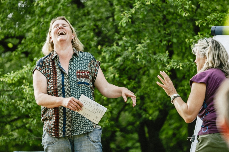 Permaculture teacher Barbara Scheltus